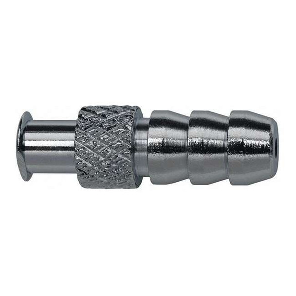 Female Luer Barb Adapter, Female, 316 stainless steel, Silver