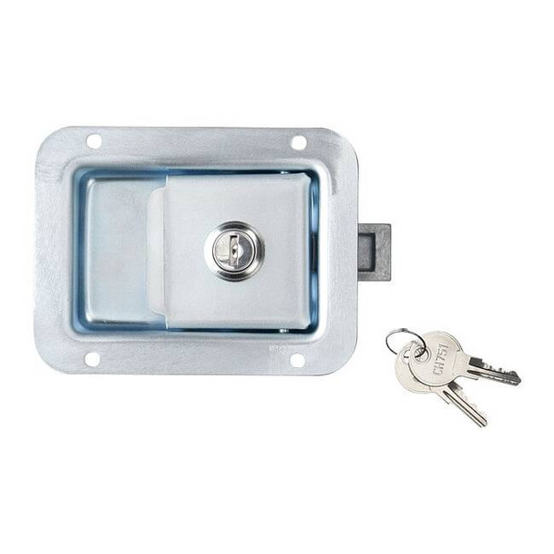 Manufacturer Varies Paddle Latch,Keyed,Zinc Plated 1XPB7