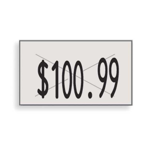 Garvey Labels,Removeable,1-Line,Wht,PK16 90947