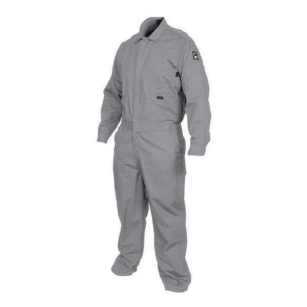 Coverall, 8.7 cal/sq cm ATPV, L, MaxComfort(TM), Snap Closure, Zipper Closure
