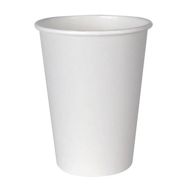 Manufacturer Varies Disposable Hot cup 12 oz. White, Paper, Pk1000 2342W