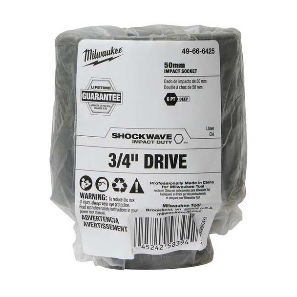 50mm SHOCKWAVE Impact Duty 3/4 in. Drive Deep Well 6 Point Impact Socket