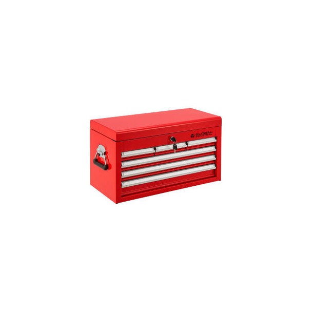 Global Industrial 25-15/16"" x 12-1/16"" x 14-3/4"" 6 Drawer Red Tool Chest