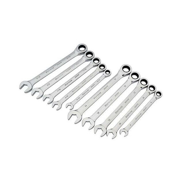 Westward Combo Wrench St,CV Steel,Chrome,Standard 1LCF4