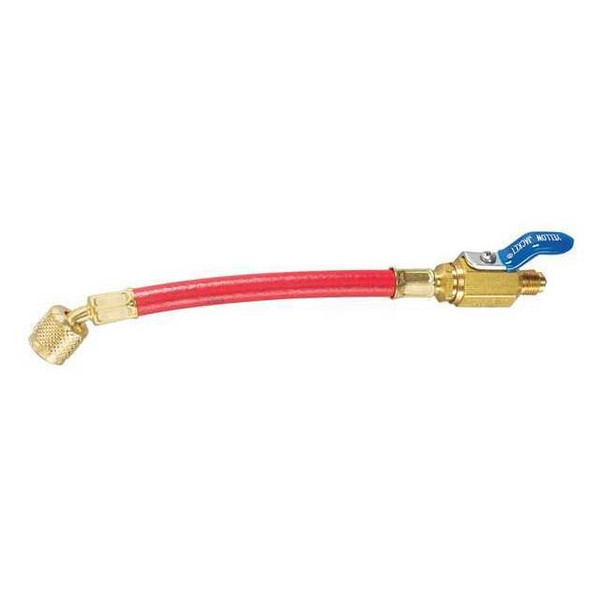 Yellow Jacket High Side Hose,14 1/2 in L,Red,800 psi 25602