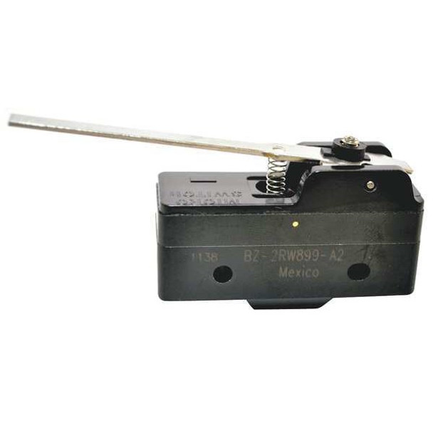 Snap Action Switch, Hinge, Lever Actuator, SPDT, 15 A @ 120 V AC Contact Rating