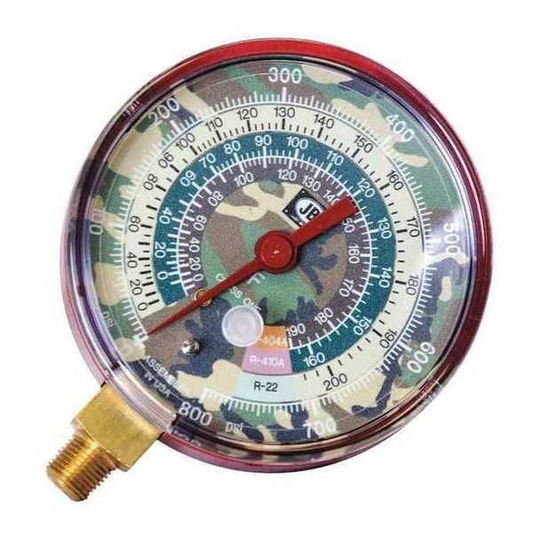 Jb Industries Gauge,3-1/8In Dia,High Side,Camo,800 psi M2-925CM
