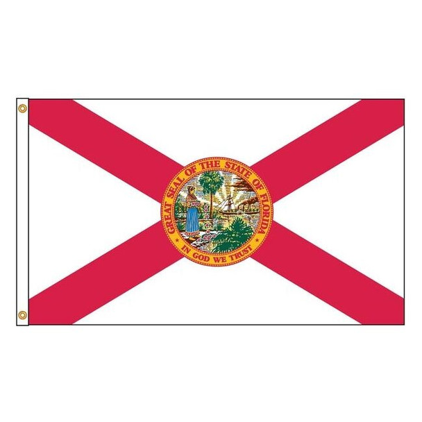 Annin Flagmakers Florida Flag,4x6 Ft,Nylon 140970