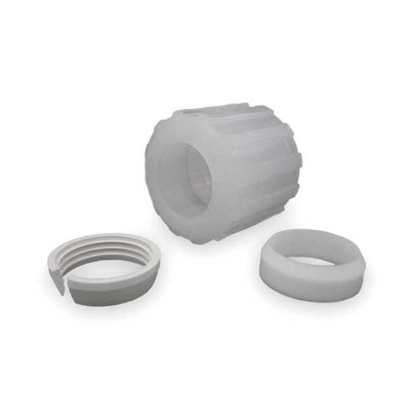 Pargrip Nut, PFA, Compression, 1/2 in 1202-0003