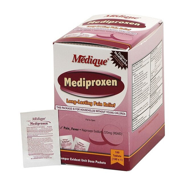 Medique Pain Relief, Tablet, 220mg, PK100 23733