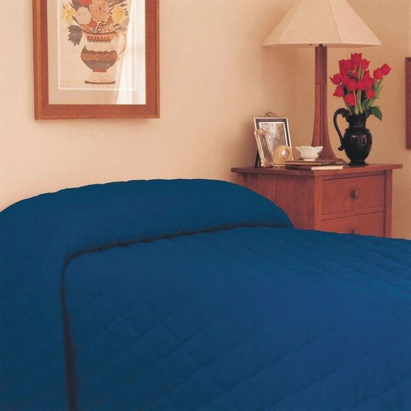 Martex Bedspread,Twin,Navy MAINSPREAD NAVY