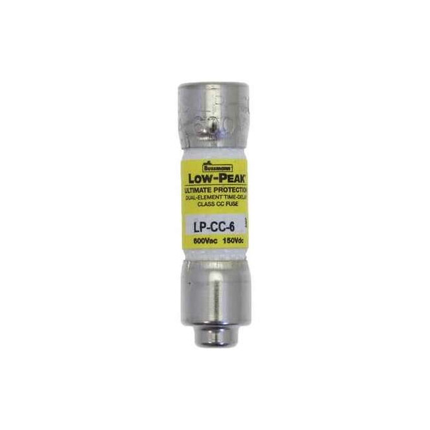 Eaton Bussmann CC Class, Time-Delay, 6A, 600V AC, Non-Indicating LP-CC-6