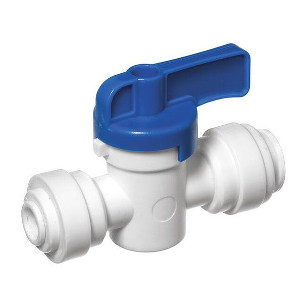 Usa Industrials Manual 2-Way Ball Valve,Push,Acetal ZUSA-VLV-73