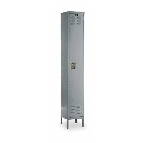 Wardrobe Locker, 18 in W, 18 in D, 78 in H, (1) Tier, (1) Wide, Dark Gray