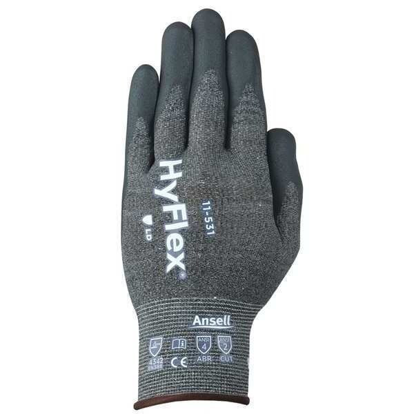 Cut Resistant Coated Gloves, Cut Level A2 ,Nitrile ,Rough ,11 1 PR
