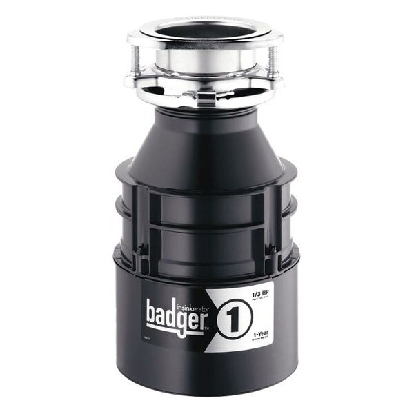 In-Sink-Erator Garbage Disposal,Badger 1,1/3 HP BADGER 1 WITH CORD