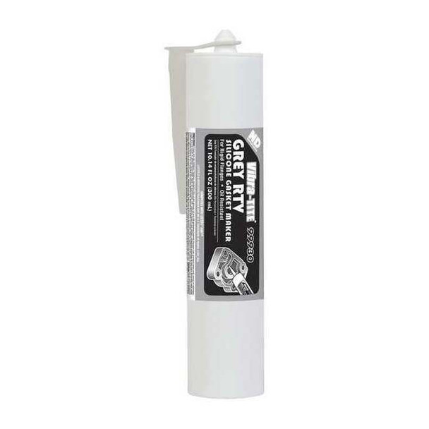 Silicone Gasket Sealant, 300 mL, Gray, Temp Range -65 to 500 Degrees F