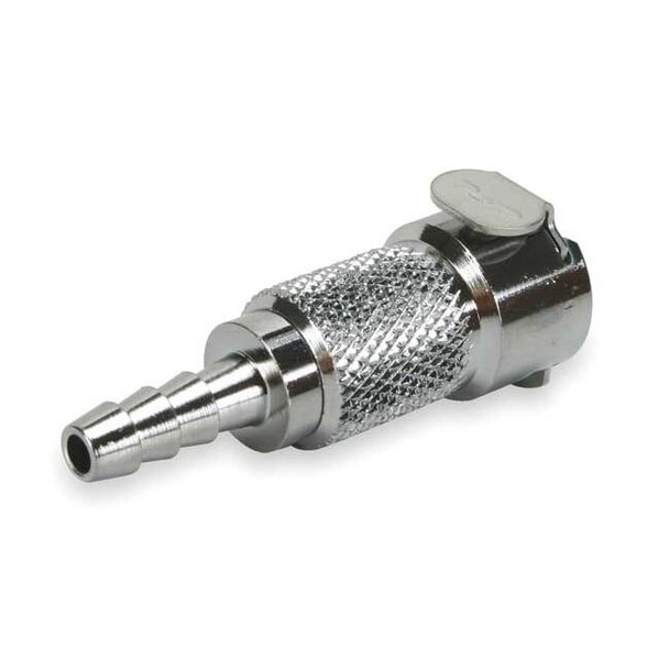 Colder 1/4" Barb Chrome Plated Brass Inline Coupler MCD1704