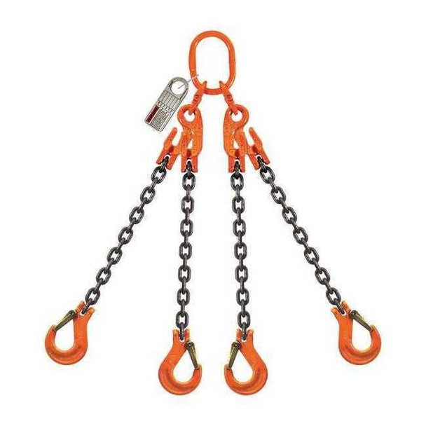 Pewag Chain Sling,G100,QOSXK,Alloy Steel,5 ft. 7G100QOSXK/5