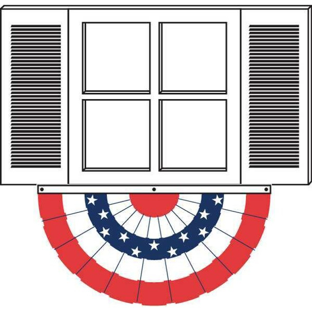 Annin Flagmakers US Bunting Fan,4x8 Ft 483350