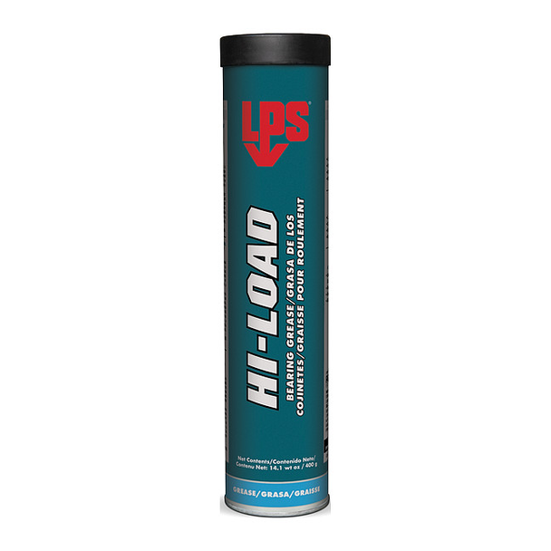 Lps Bearing Grease, Hi-Load, 14.1 oz, Cartridge, Blue/Black Paste 70414