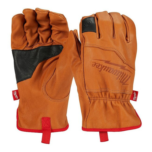 Milwaukee Tool Goatskin Leather Gloves - M,PR 48-73-0011