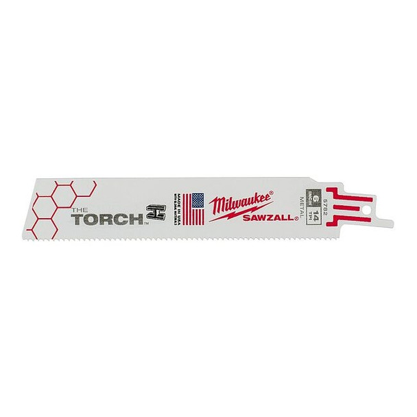 Milwaukee Tool 6" 14 TPI The Torch SAWZALL Blades (5 Pk) 48-00-5782