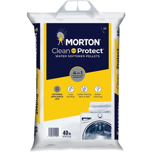 Morton Clean and Protect 40 Lb. Water Softener Salt Pellets F125000000G