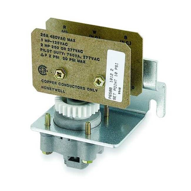 Pneumatic-Electric Switch, Panel, Barb Fitting for 1/4 OD Plastic Tubing