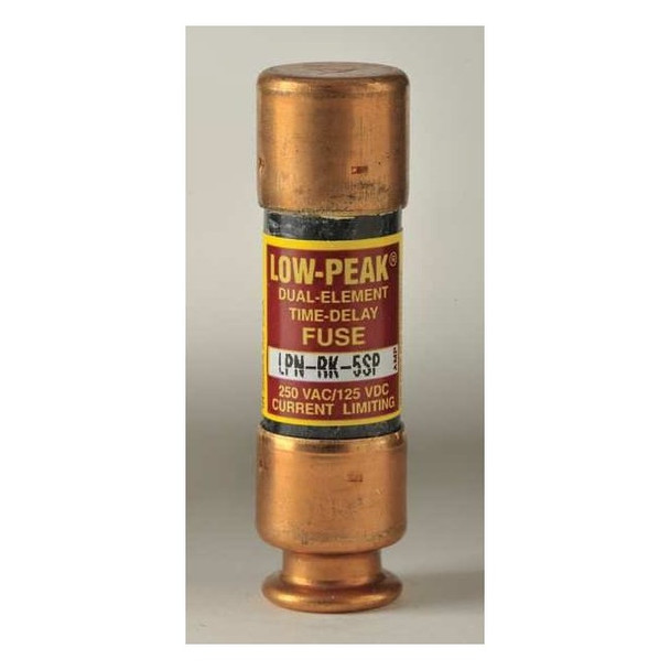 UL Class Fuse, RK1 Class, Time-Delay, 5A, 250V AC, Non-Indicating
