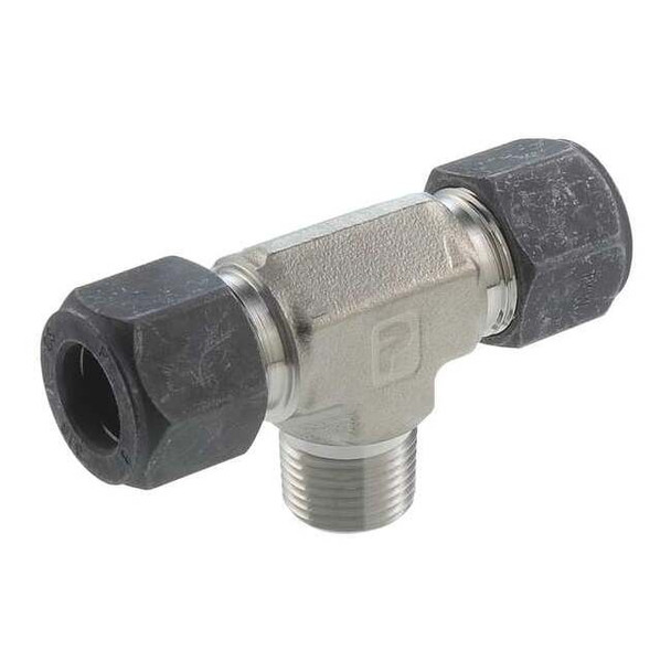 Parker 1/8" x 1/4" CPI x MNPT SS Male Branch Tee 4-4-2 SBZ-SS