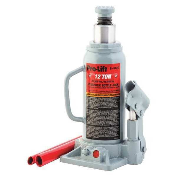 Pro-Lift Bottle Jack, Hydraulic, 12 tons B-012D