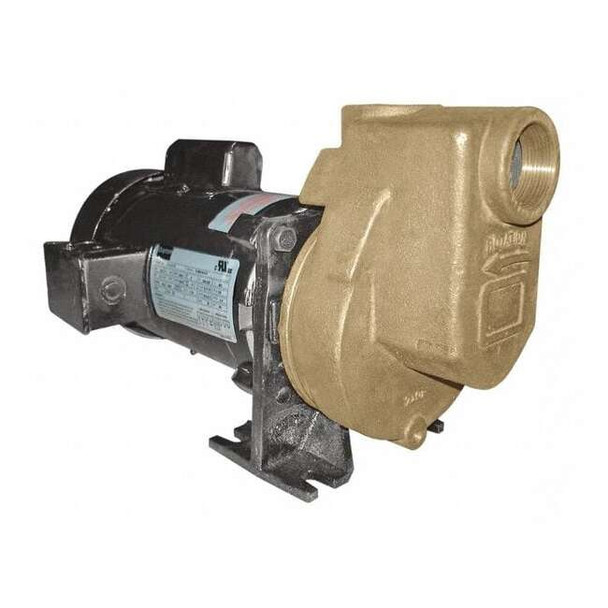 Centrifugal Pump, 1 1/2 hp, 115/208 to 230V AC, 1 Phase, 52 ft Max Head