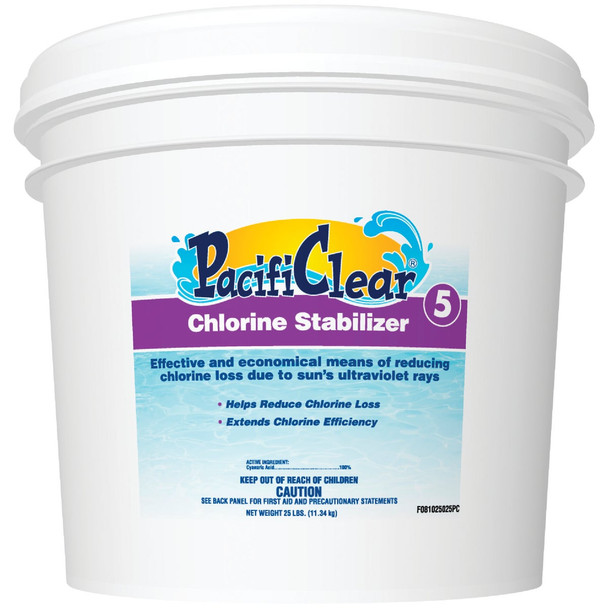 PacifiClear 25 Lb. Chlorine Stabilizer Granule F081025025PC