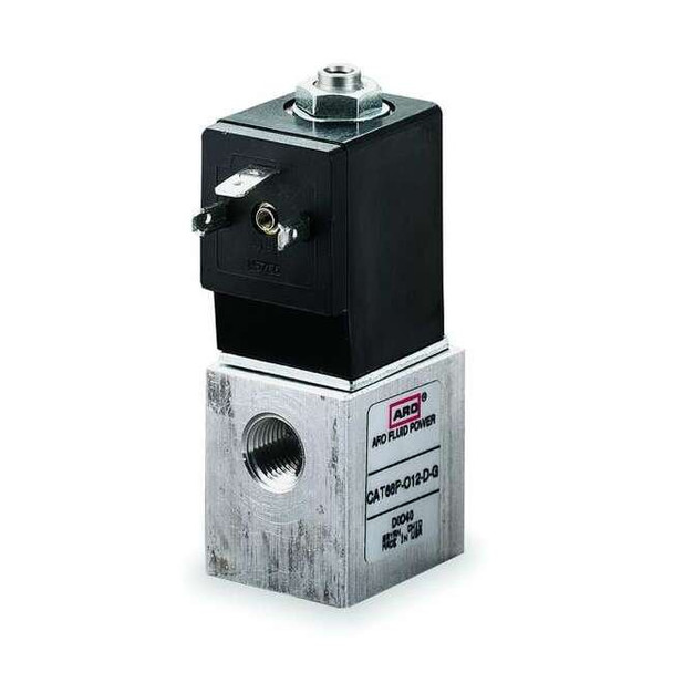 Aro Solenoid Air Control Valve,1/4 In,24VDC CAT66P-024-D