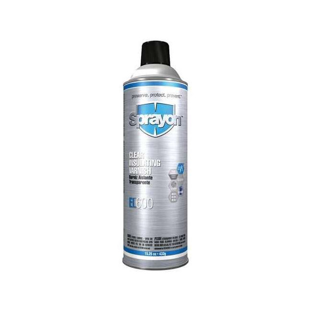 Sprayon Insulating Varnish, Clear, Semi-Gloss, 15.25 oz, Aerosol SC0600000