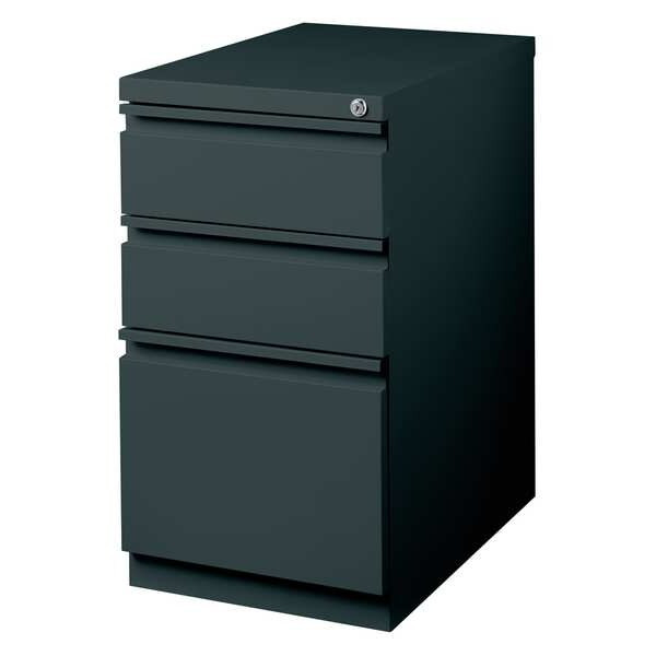 Hirsh 15" W 3 Drawer Desk Pedestal, Charcoal 19322