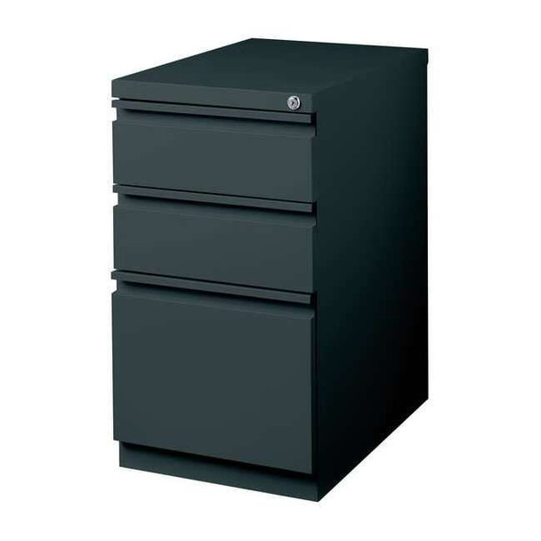 Hirsh 15" W 3 Drawer Desk Pedestal, Charcoal 19322