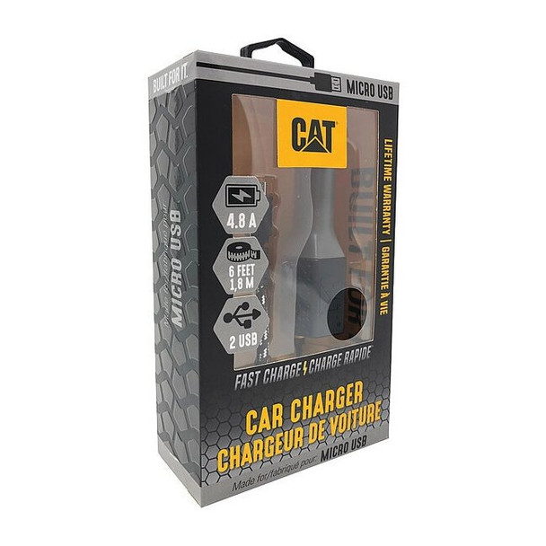 Cat USB Car Charger,Charges Up To 3 Devices CAT-CLA2-M