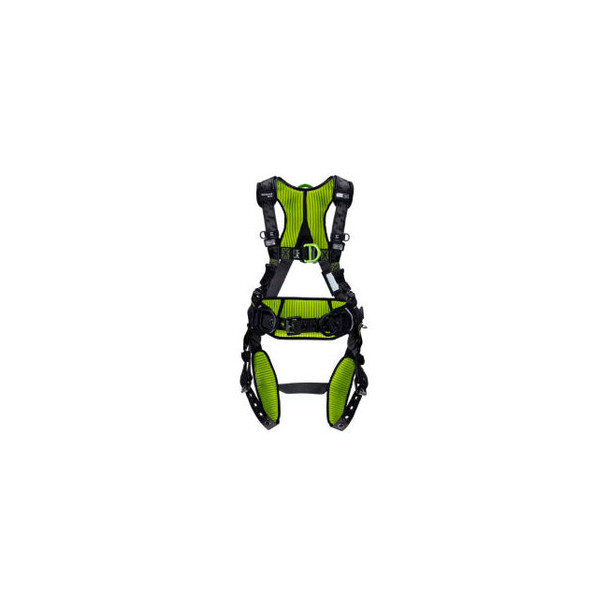 Miller H700 Construction Comfort Harness Tongue Buckle Back Front & Side D-Ring