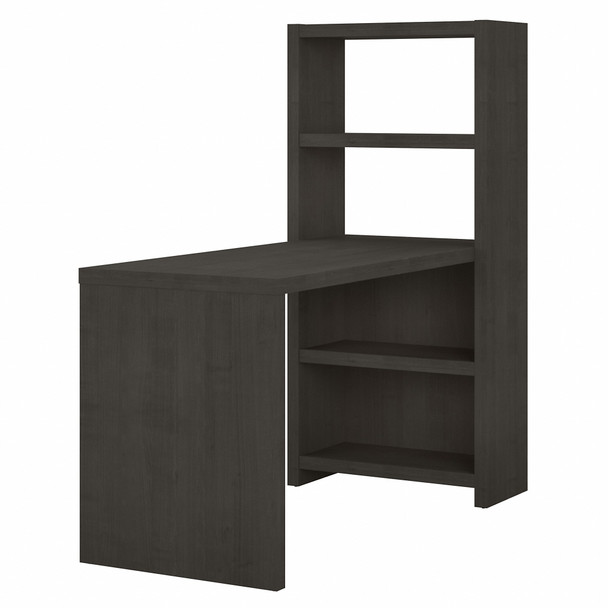 Office by kathy ireland® Echo 56W Bookcase Desk in Charcoal Maple KI60307-03