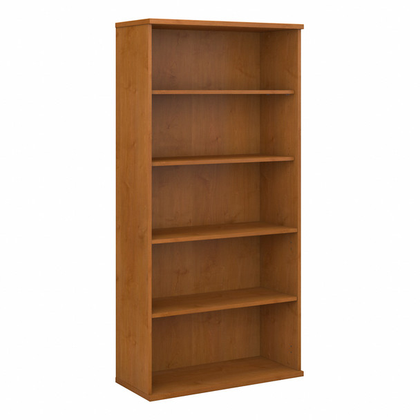 Bush Business Furniture Series C 36W 5 Shelf Bookcase in Natural Cherry WC72414