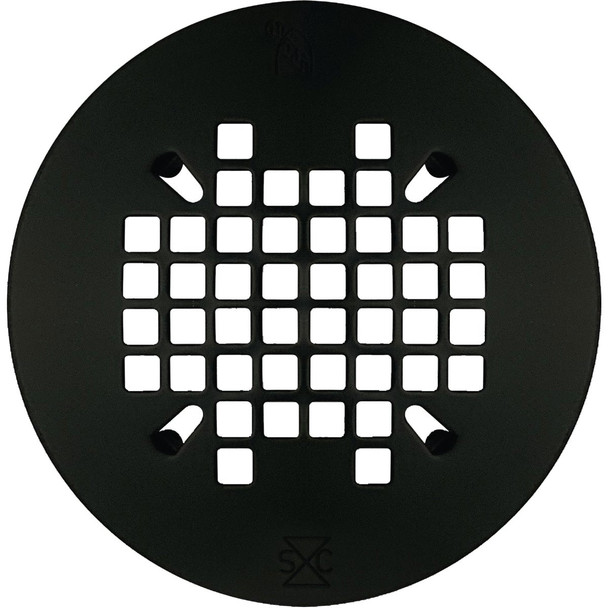 Sioux Chief 4-1/4 In. Matte Black Snap-In Shower Drain Strainer 827-2SMRPK1