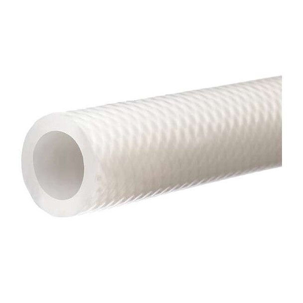 Reinforced FDA Silicone Tubing, 1" ID x 1-3/8" OD x 10 Ft. L