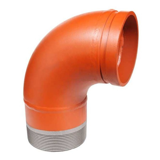 Gruvlok 90 Elbow Adapter, Ductile Iron, 3 in 0390016483