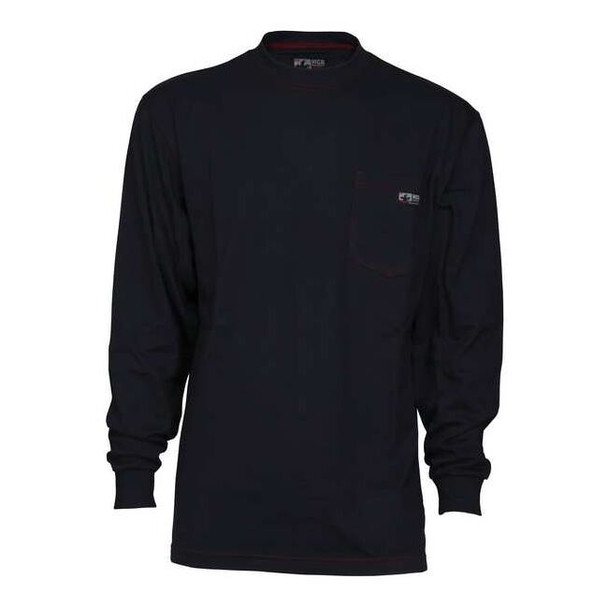 Mcr Safety Men's FR Long Sleeve Shirt, 10.6 cal/sq cm, L LST1NL
