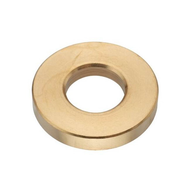 Flat Washer, Fits Bolt Size 1/2", Brass, Plain Finish, 5 PK