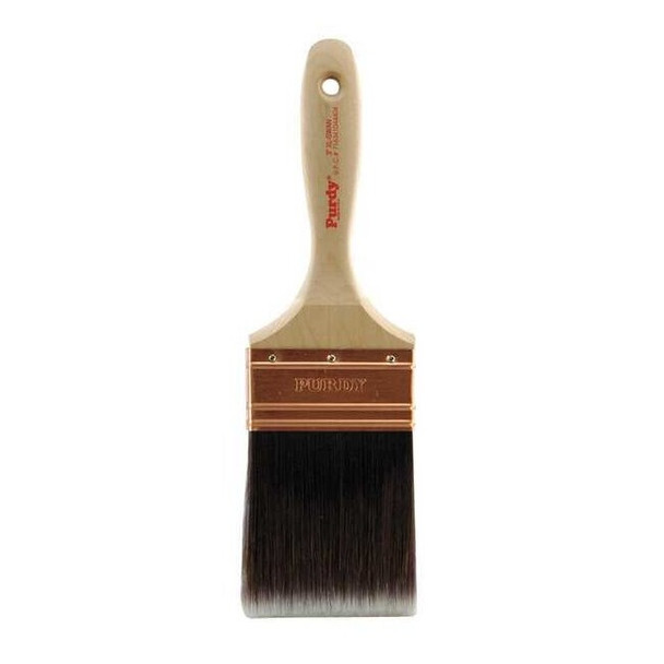 3" Flat Sash Firm, Nylon/Polyester Bristle, Paint Brush, Hardwood Handle