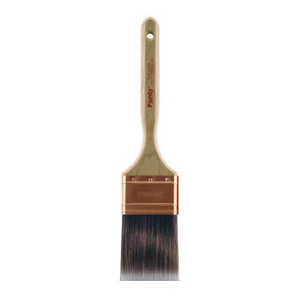 2-1/2" Flat Sash Firm, Nylon/Polyester Bristle, Paint Brush, Hardwood Handle