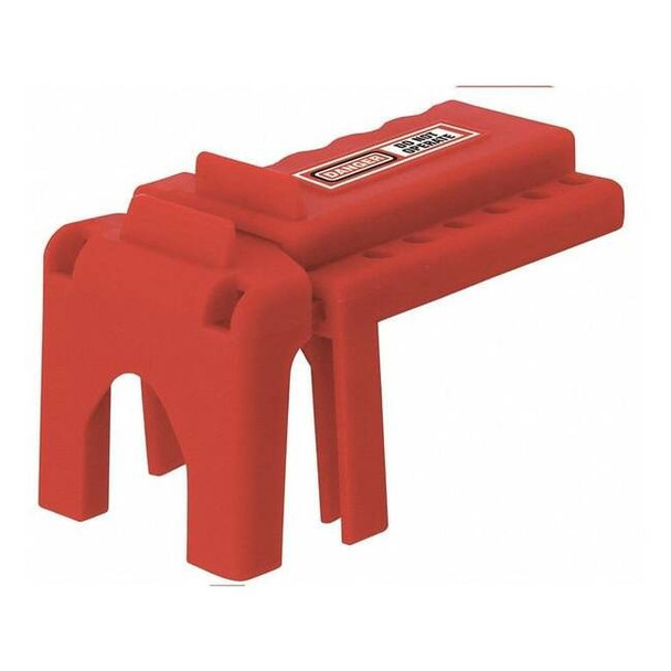 Zing Ball Valve Lockout,Red,Polyurethane 45MZ61